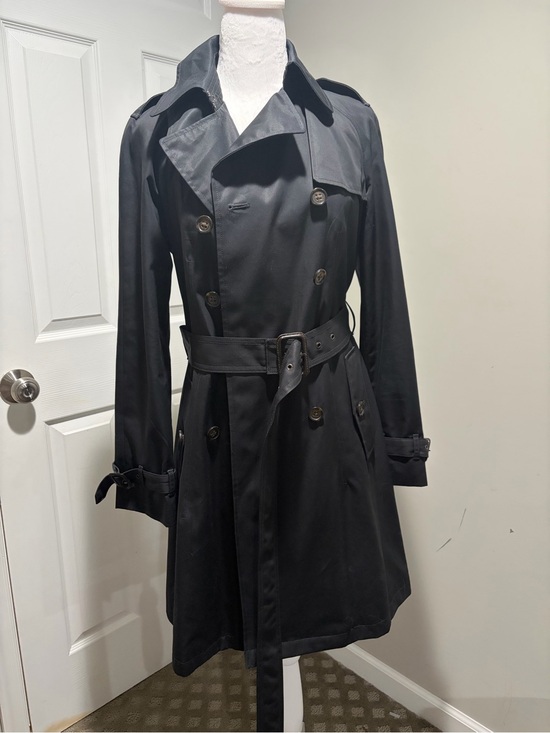 Banana Republic Jackets & Blazers - Banana Republic Black Double-Breasted Trench Coat with Belt